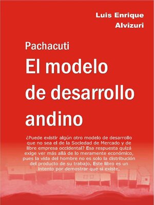 cover image of Pachacuti el modelo de desarrollo andino